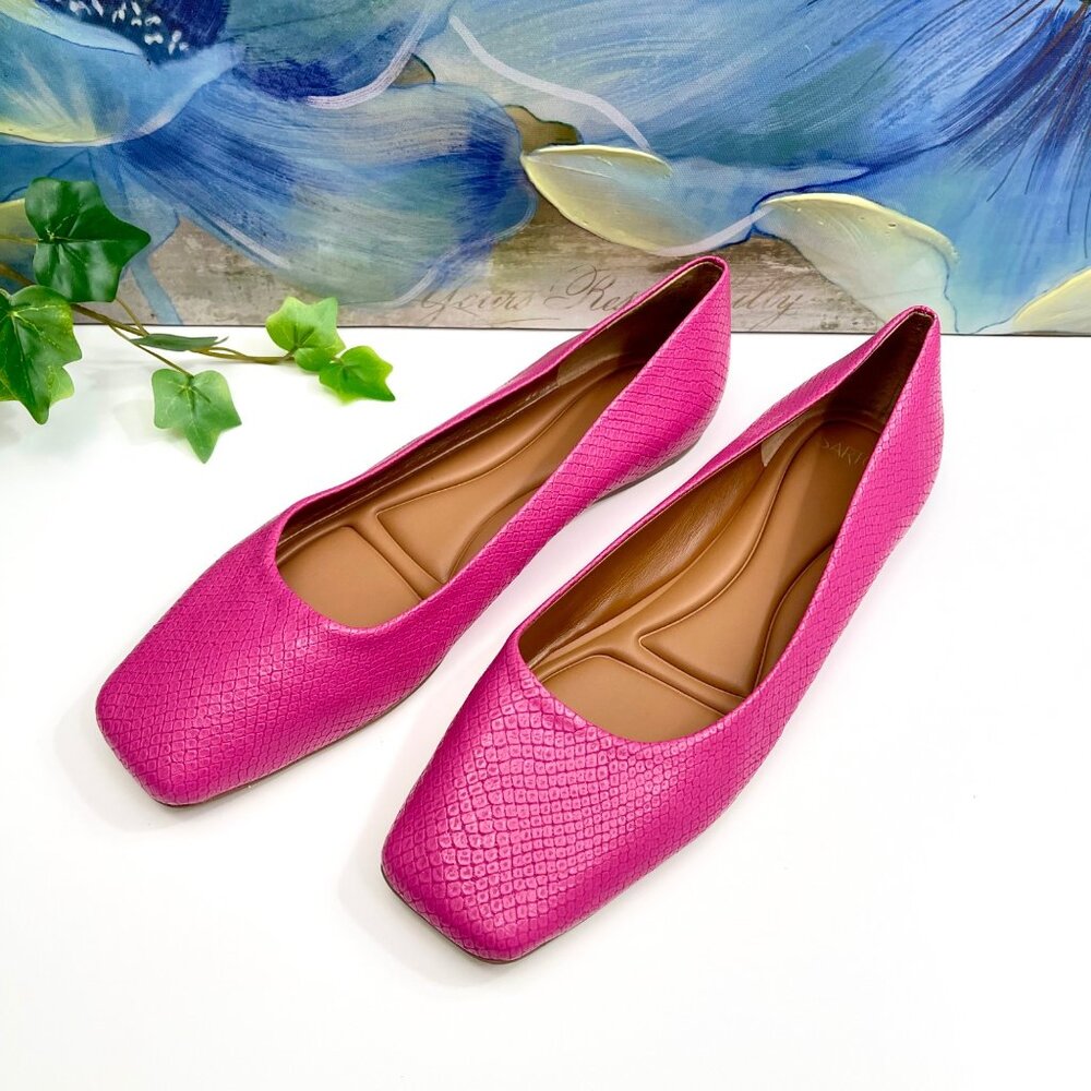 SARTO by  Franco Sarto Flexa Amaya Ballet Flat Pink Snake Print Faux Leather 8.5 - Picture 10 of 15
